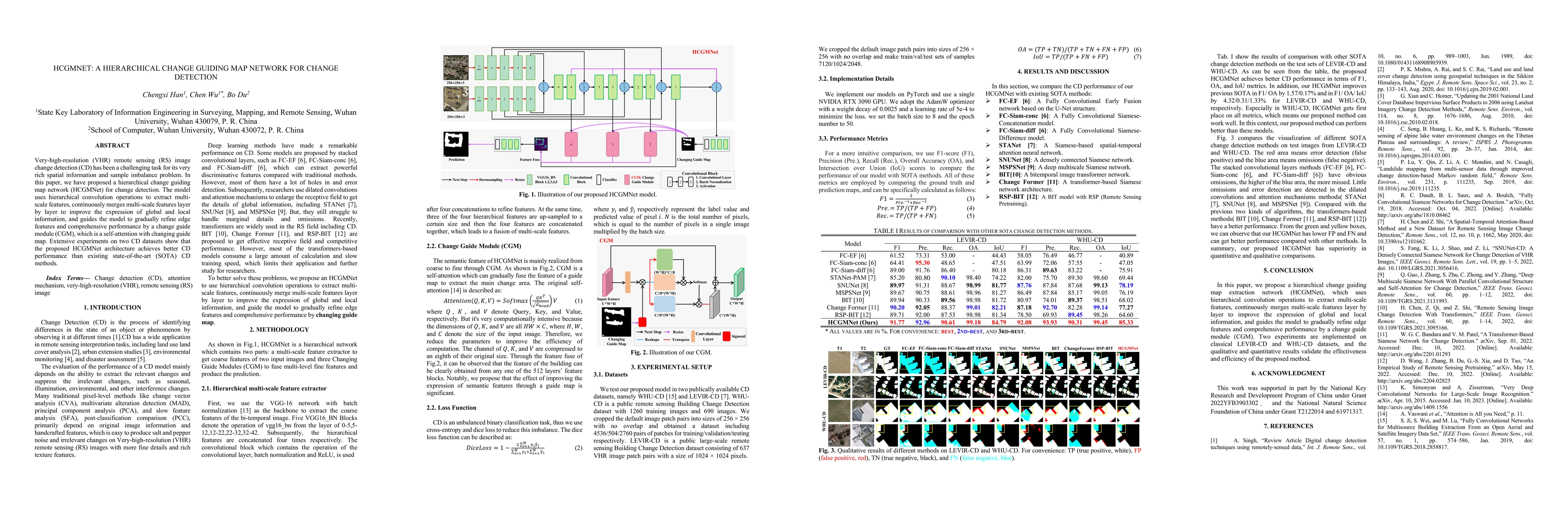 Thumbnail for HCGMNET: A Hierarchical Change Guiding Map Network For Change Detection