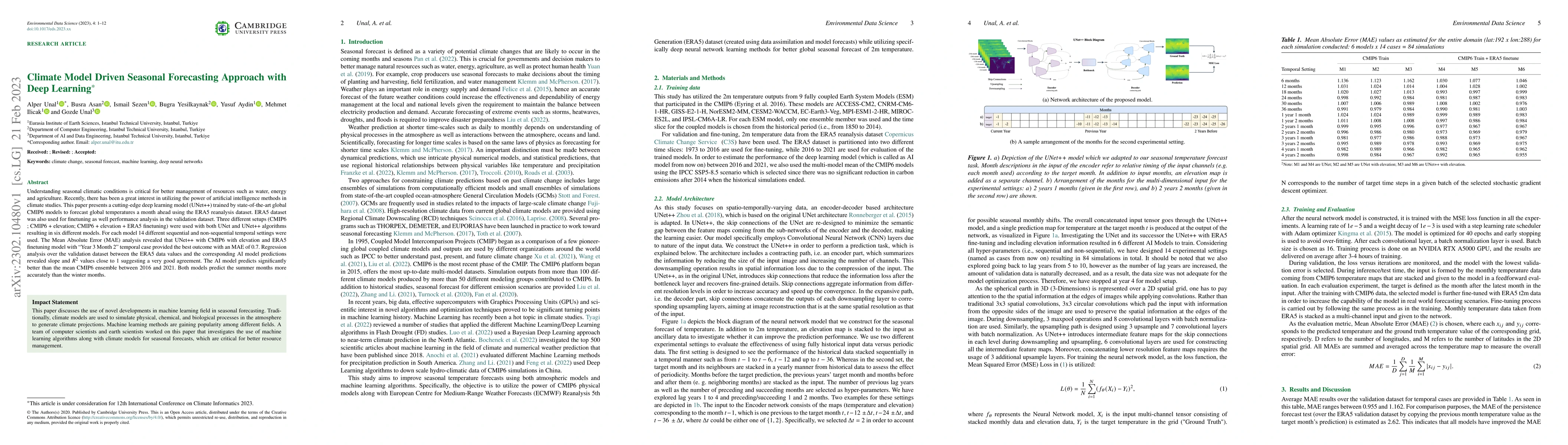 Thumbnail for Climate Model Driven Seasonal Forecasting Approach with Deep Learning