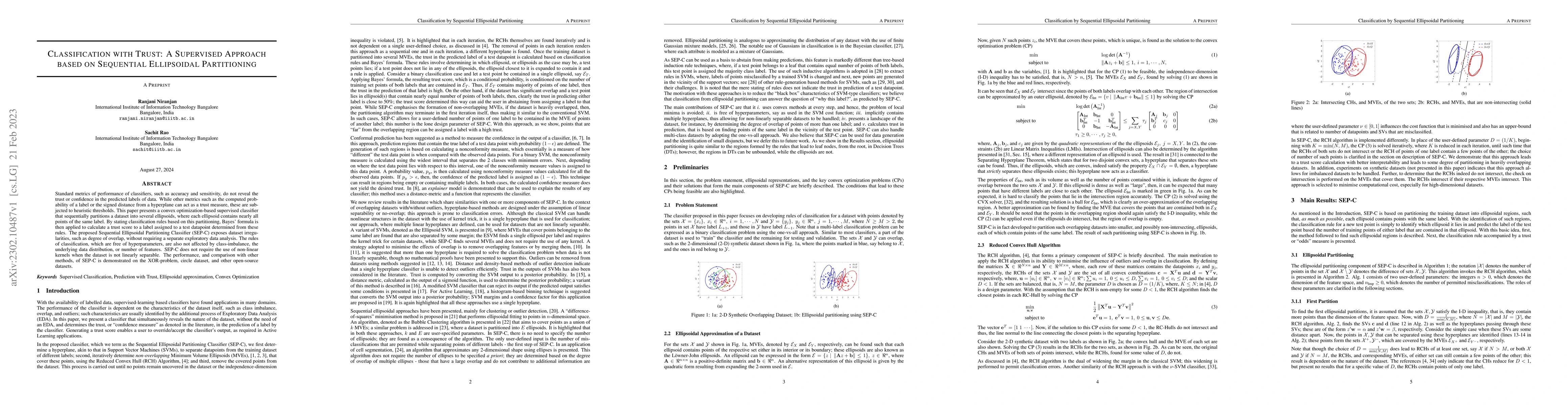 Thumbnail for Classification with Trust: A Supervised Approach based on Sequential
  Ellipsoidal Partitioning