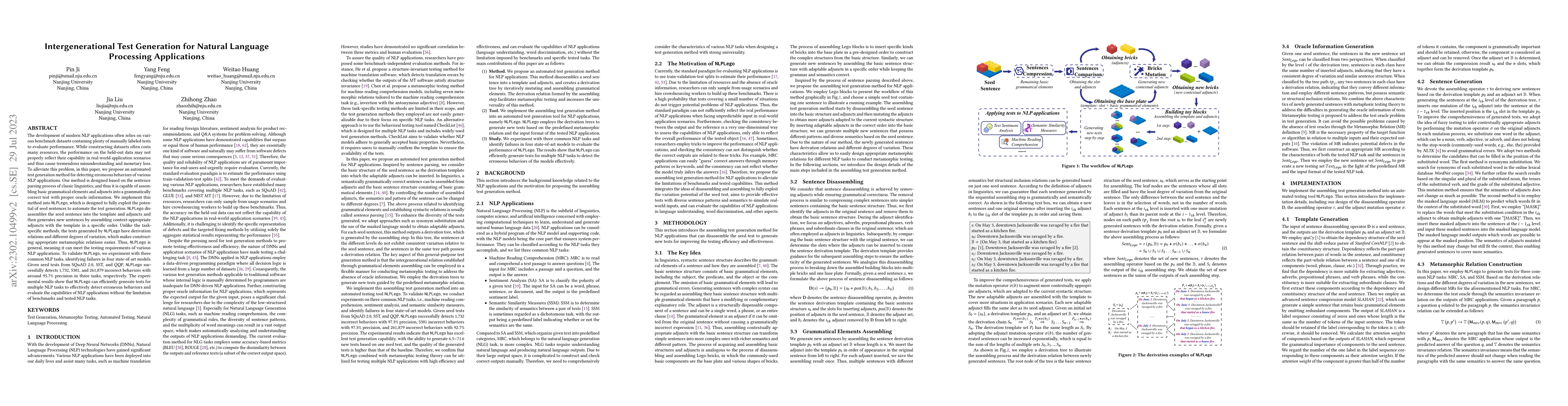 Thumbnail for Intergenerational Test Generation for Natural Language Processing
  Applications