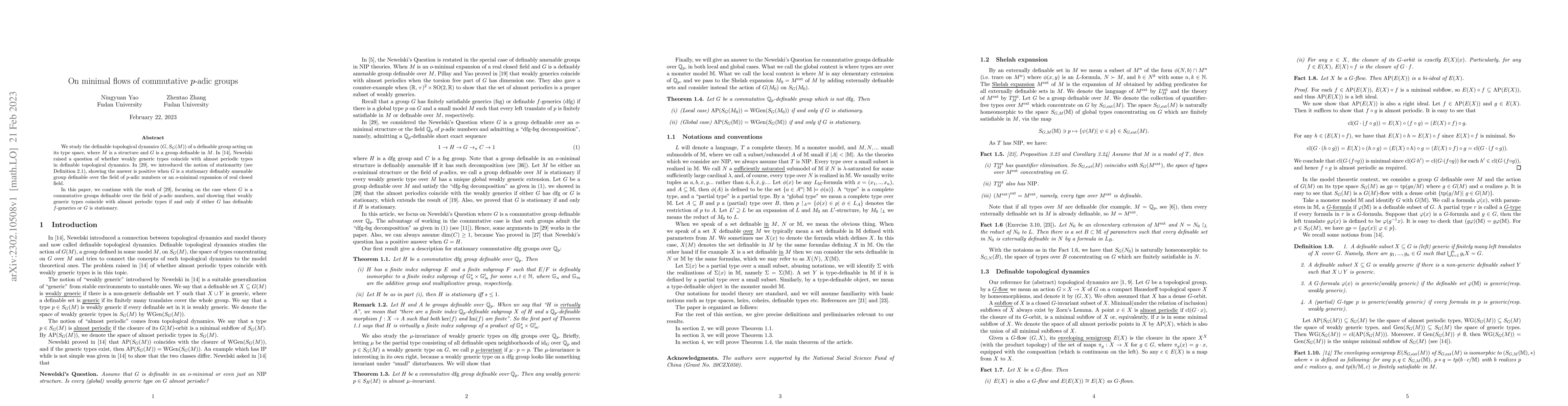 Thumbnail for On minimal flows of commutative $p$-adic groups