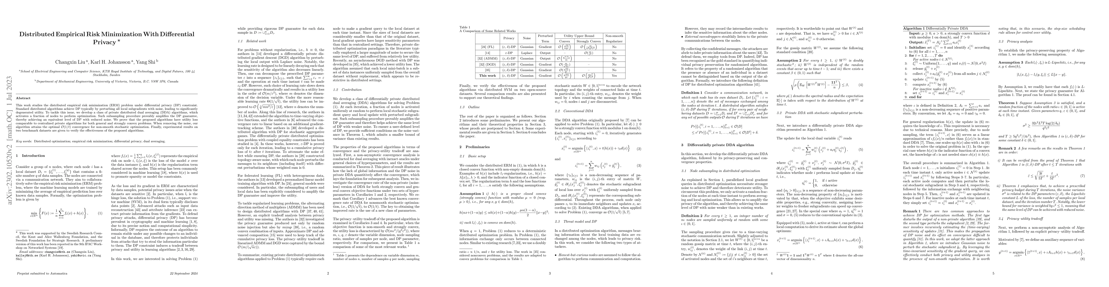 Thumbnail for Distributed Empirical Risk Minimization With Differential Privacy
