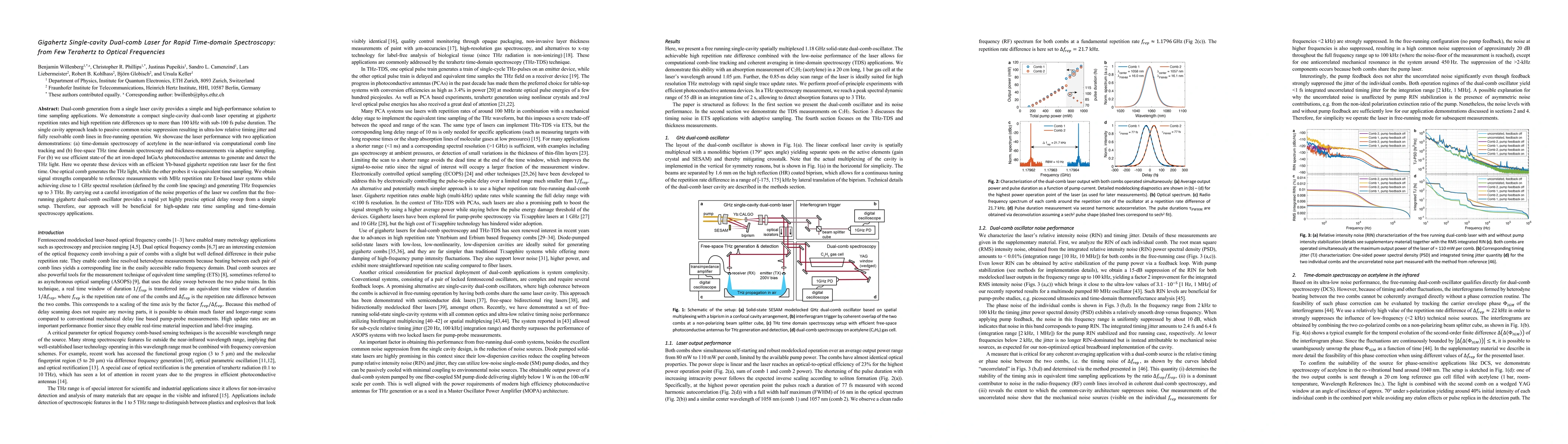 Thumbnail for Gigahertz Single-cavity Dual-comb Laser for Rapid Time-domain
  Spectroscopy: from Few Terahertz to Optical Frequencies