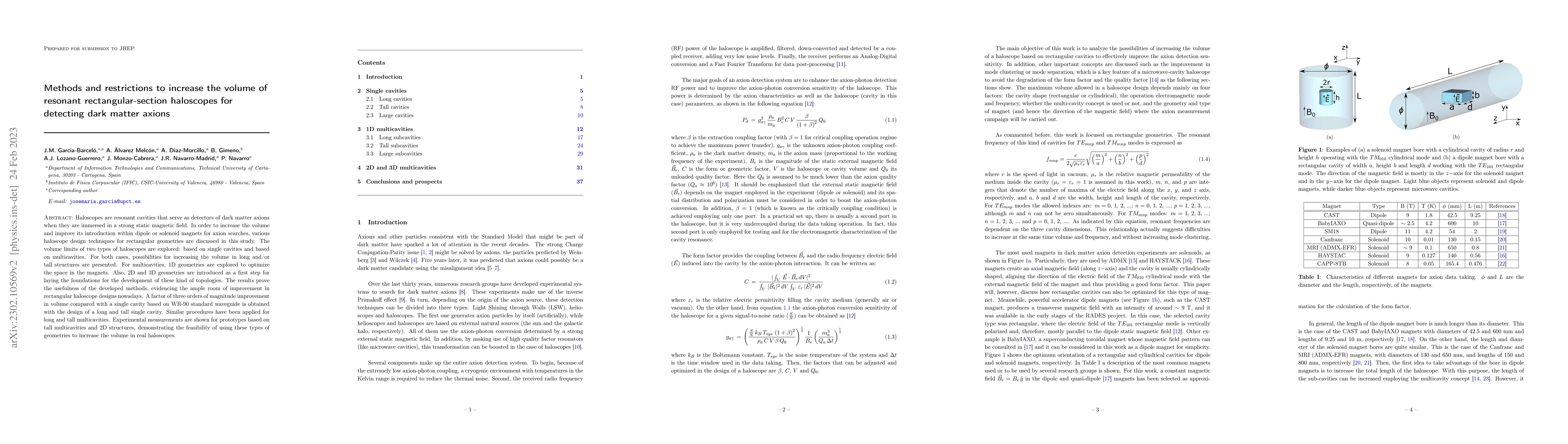 Thumbnail for Methods and restrictions to increase the volume of resonant
  rectangular-section haloscopes for detecting dark matter axions