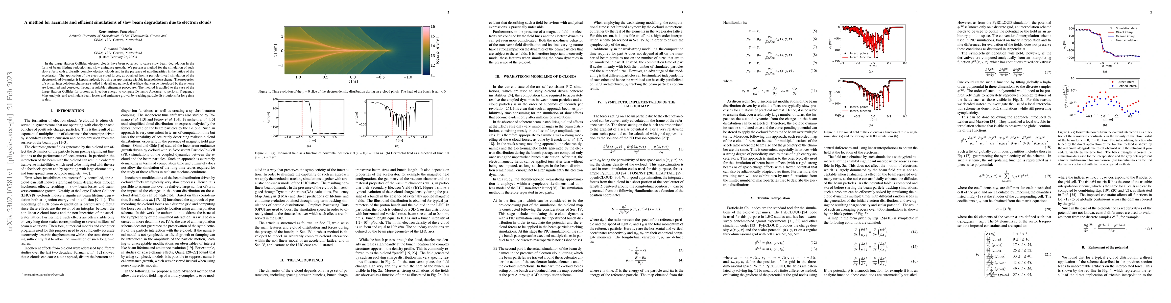 Thumbnail for A method for accurate and efficient simulations of slow beam degradation
  due to electron clouds