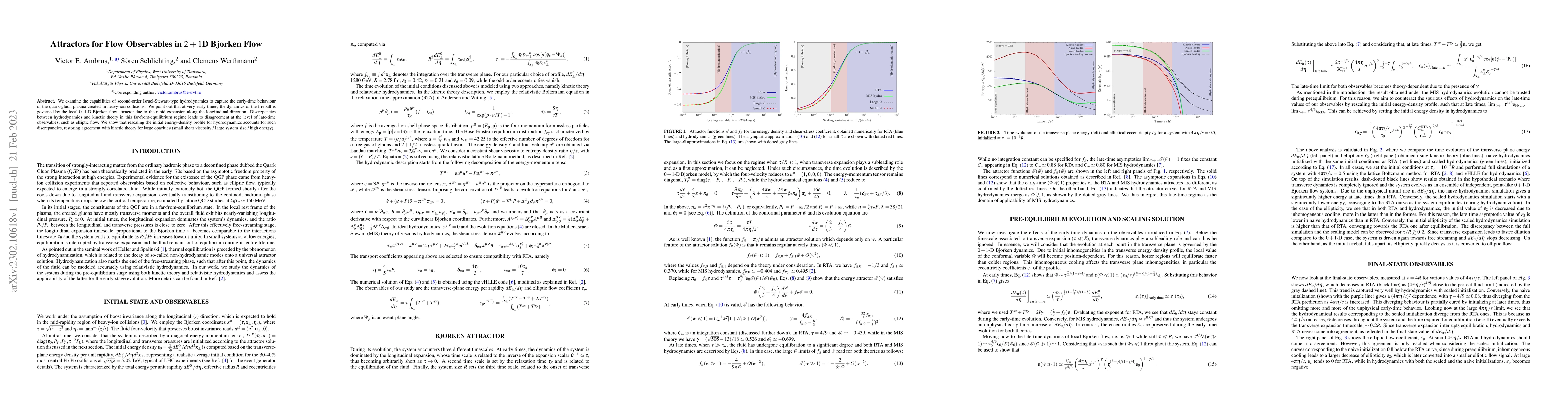 Thumbnail for Attractors for Flow Observables in 2+1D Bjorken Flow