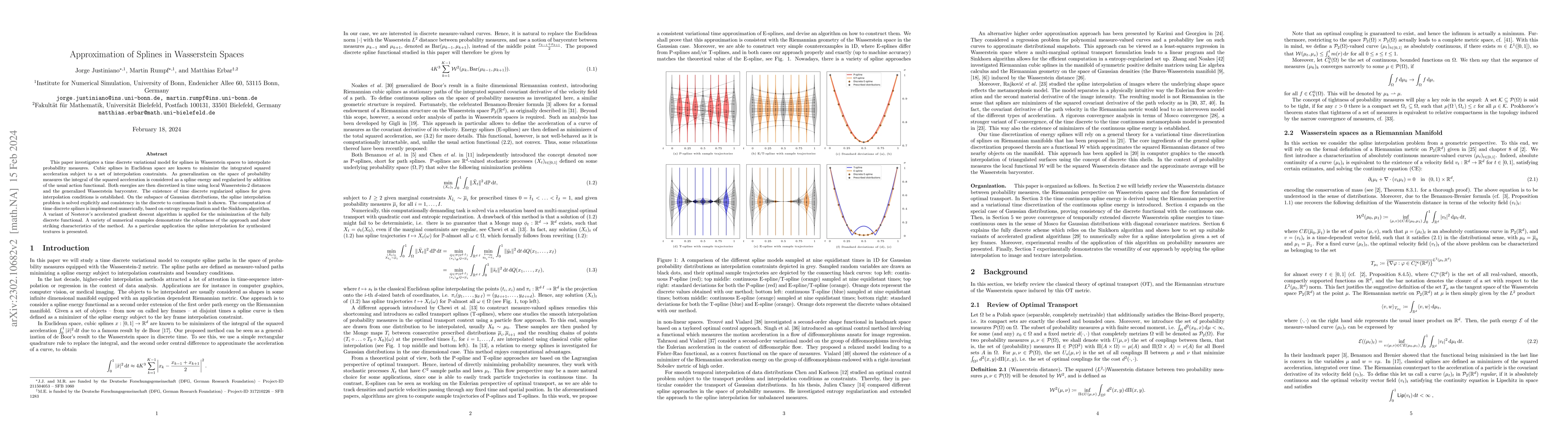 Thumbnail for Approximation of Splines in Wasserstein Spaces