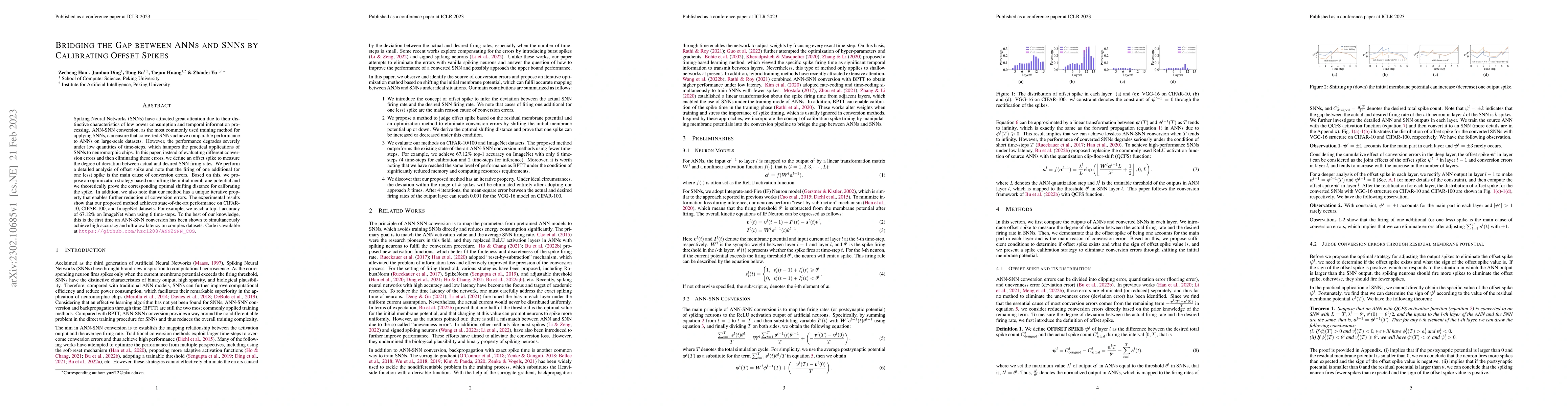 Thumbnail for Bridging the Gap between ANNs and SNNs by Calibrating Offset Spikes