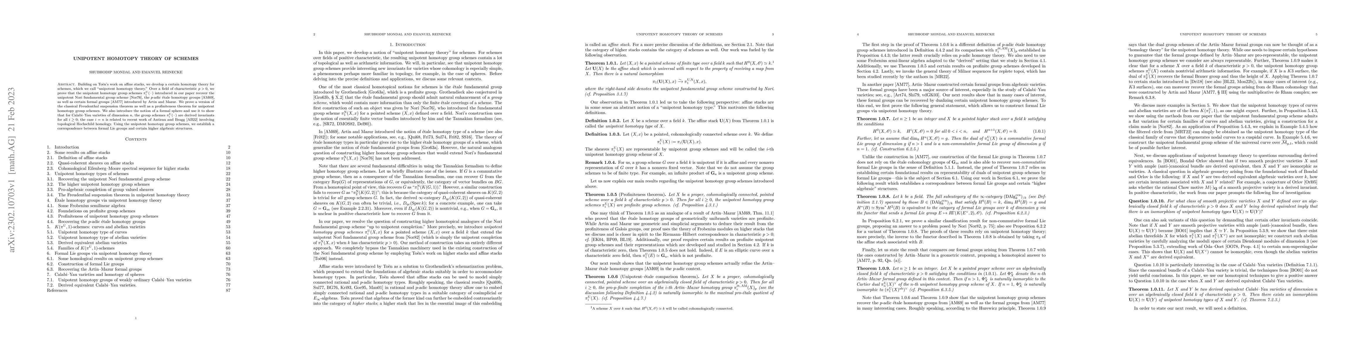 Thumbnail for Unipotent homotopy theory of schemes