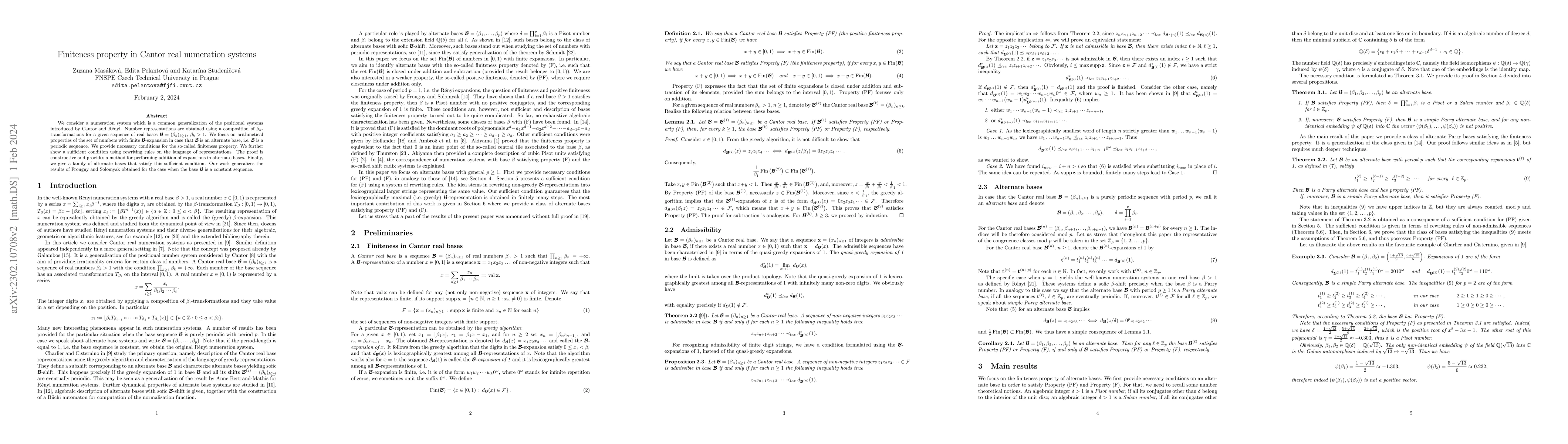 Thumbnail for Finiteness property in Cantor real numeration systems