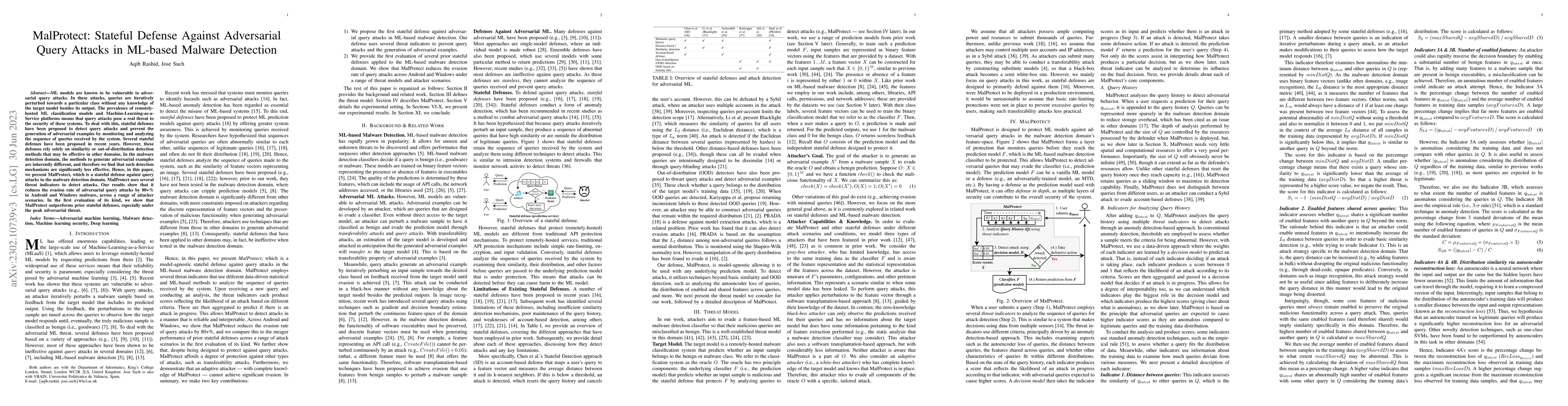 Thumbnail for MalProtect: Stateful Defense Against Adversarial Query Attacks in
  ML-based Malware Detection