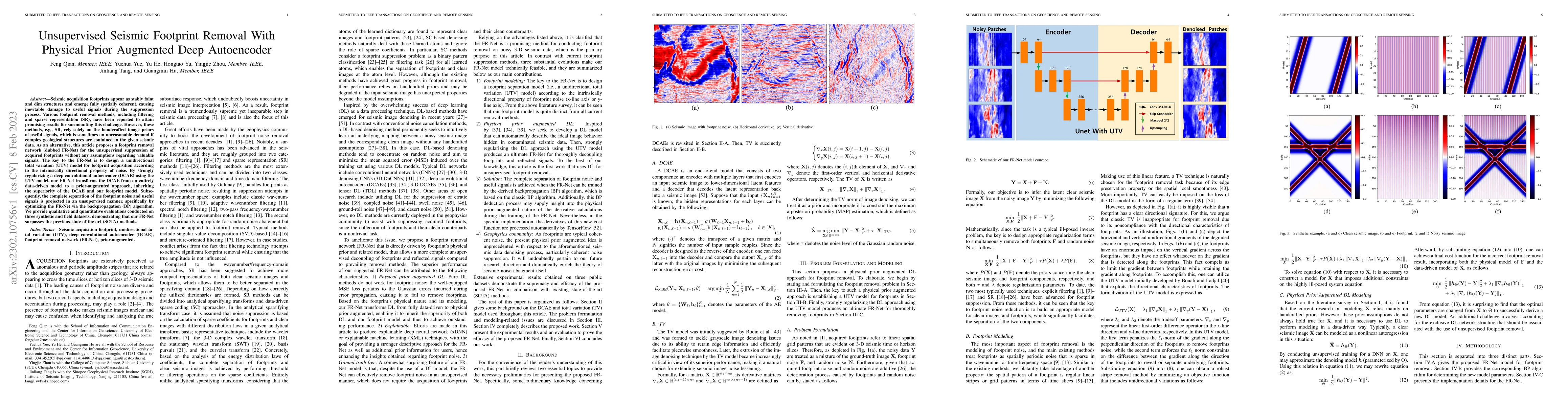 Thumbnail for Unsupervised Seismic Footprint Removal With Physical Prior Augmented
  Deep Autoencoder