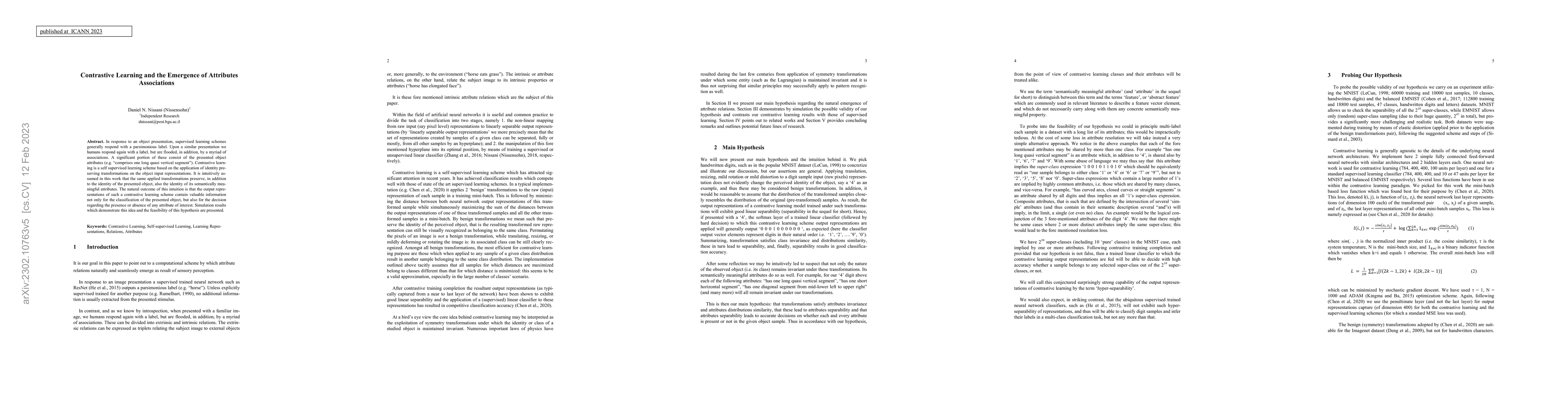 Thumbnail for Contrastive Learning and the Emergence of Attributes Associations