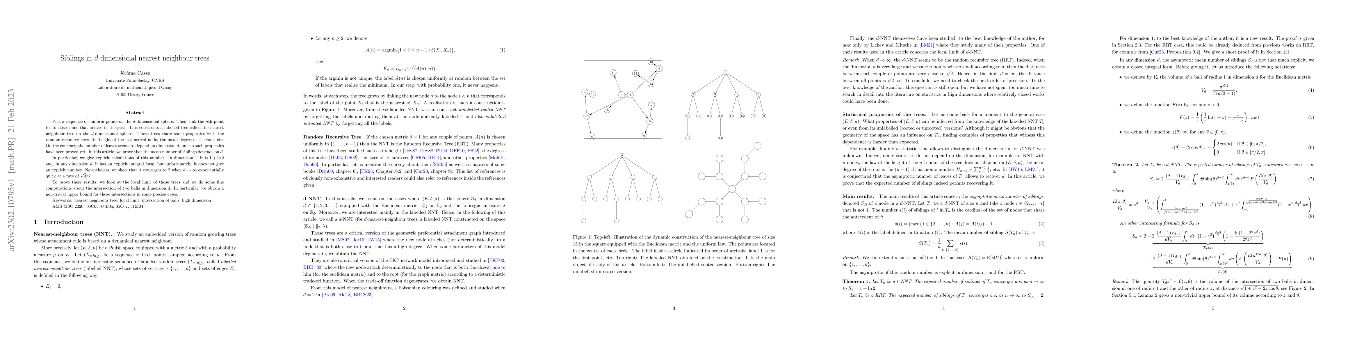Thumbnail for Siblings in d-dimensional nearest neighbour trees
