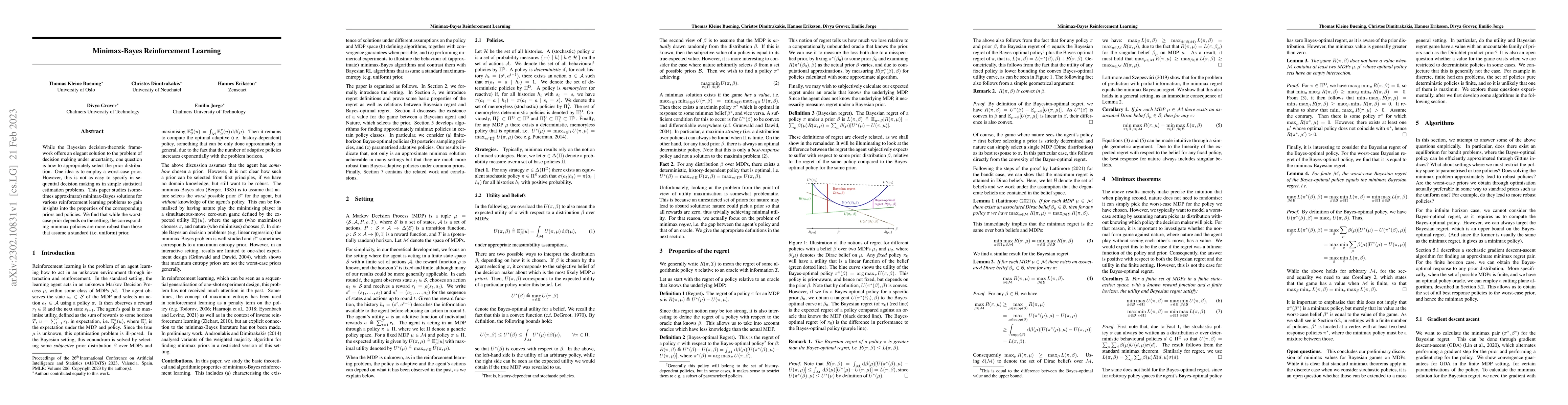 Thumbnail for Minimax-Bayes Reinforcement Learning