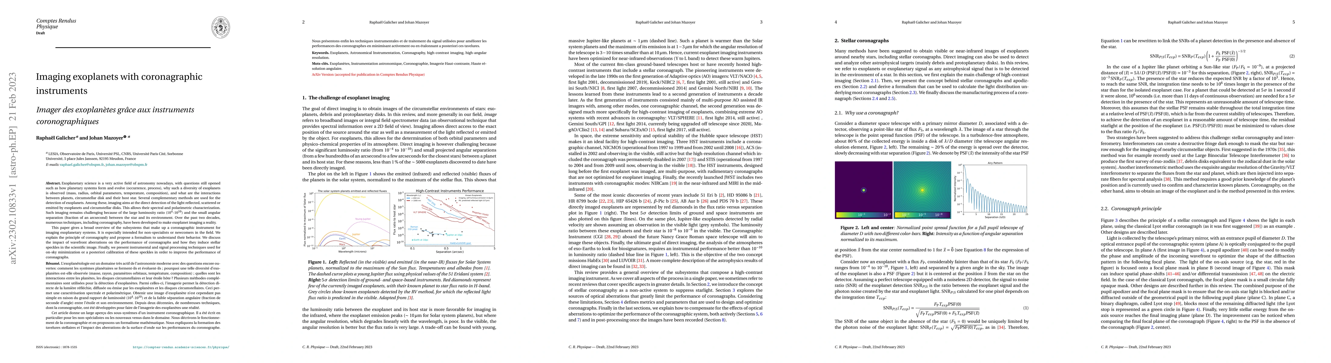 Thumbnail for Imaging exoplanets with coronagraphic instruments