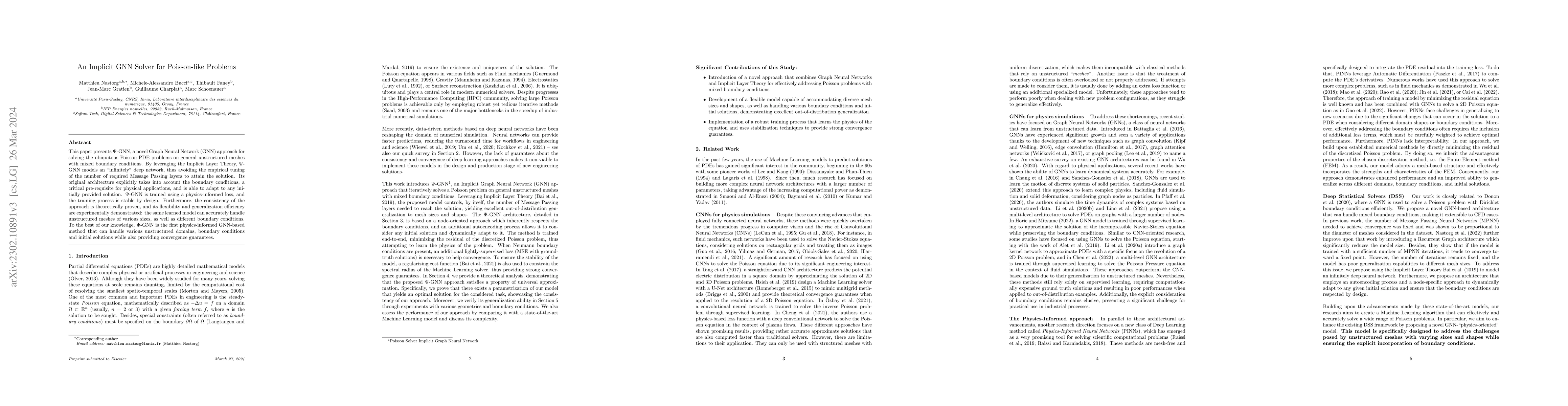 Thumbnail for An Implicit GNN Solver for Poisson-like problems
