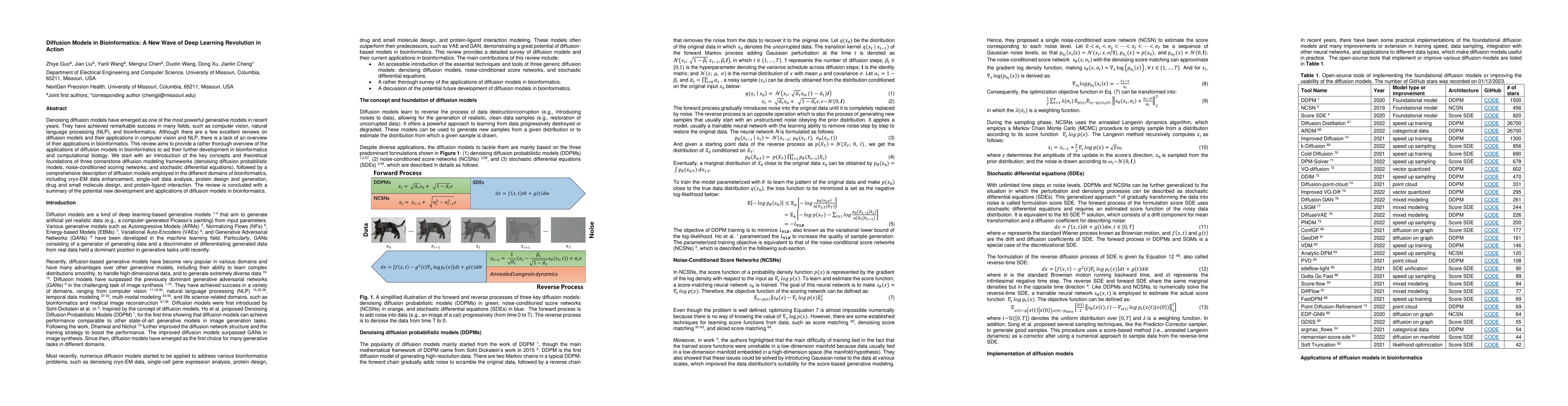 Thumbnail for Diffusion Models in Bioinformatics: A New Wave of Deep Learning
  Revolution in Action