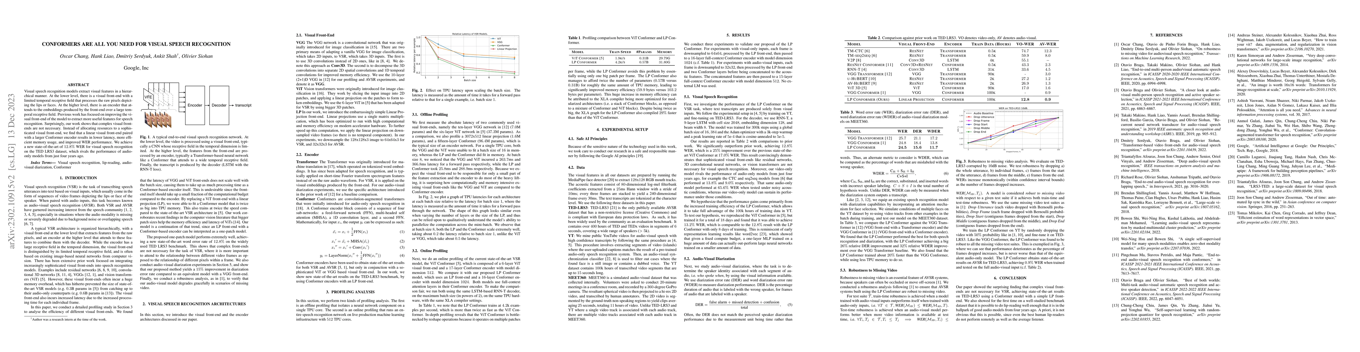 Thumbnail for Conformers are All You Need for Visual Speech Recognition