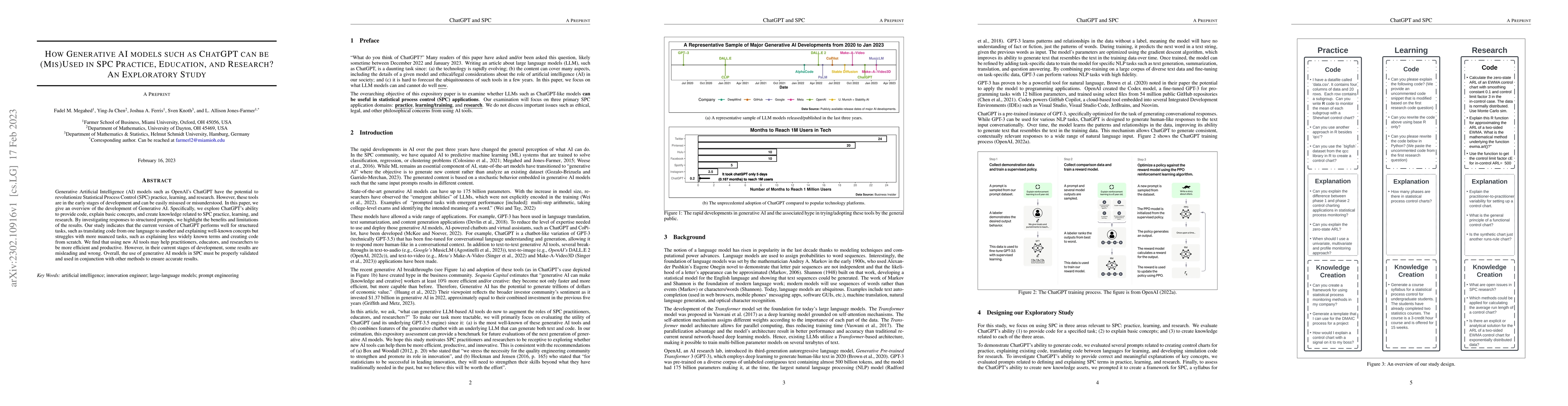 Thumbnail for How Generative AI models such as ChatGPT can be (Mis)Used in SPC
  Practice, Education, and Research? An Exploratory Study