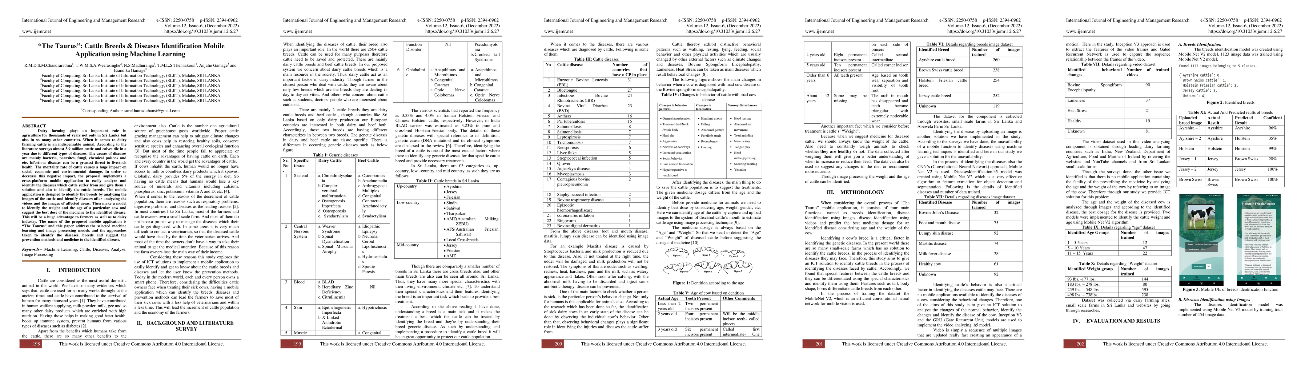 Thumbnail for 'The Taurus': Cattle Breeds & Diseases Identification Mobile Application
  using Machine Learning