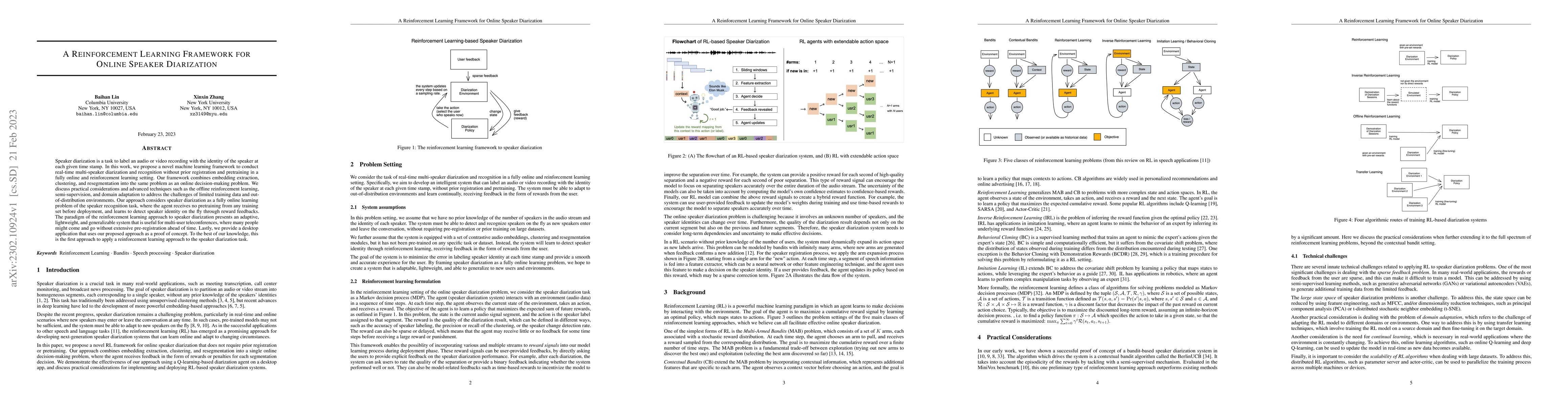Thumbnail for A Reinforcement Learning Framework for Online Speaker Diarization
