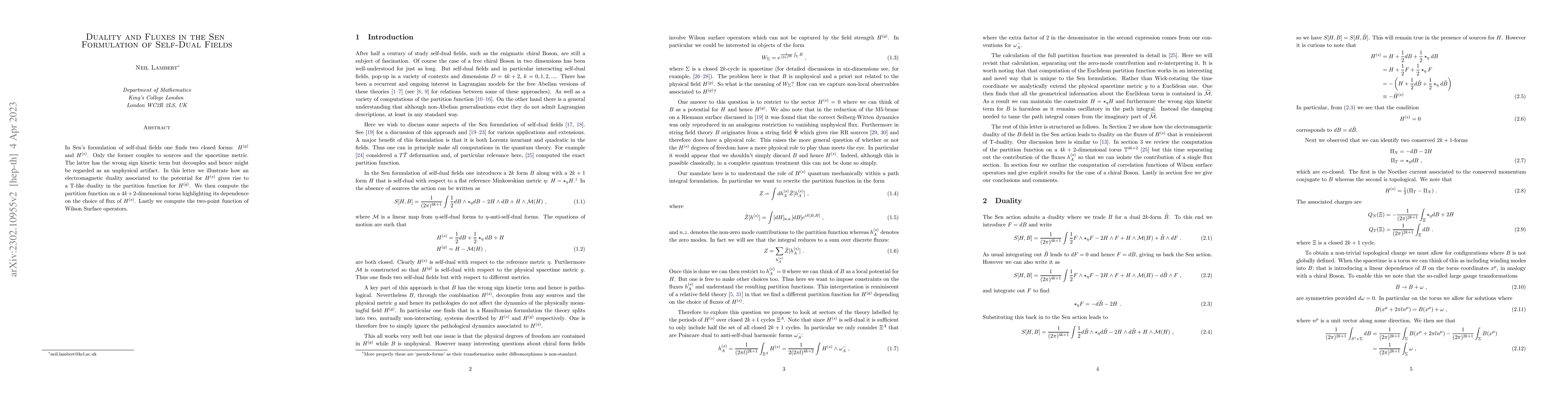 Thumbnail for Duality and Fluxes in the Sen Formulation of Self-Dual Fields