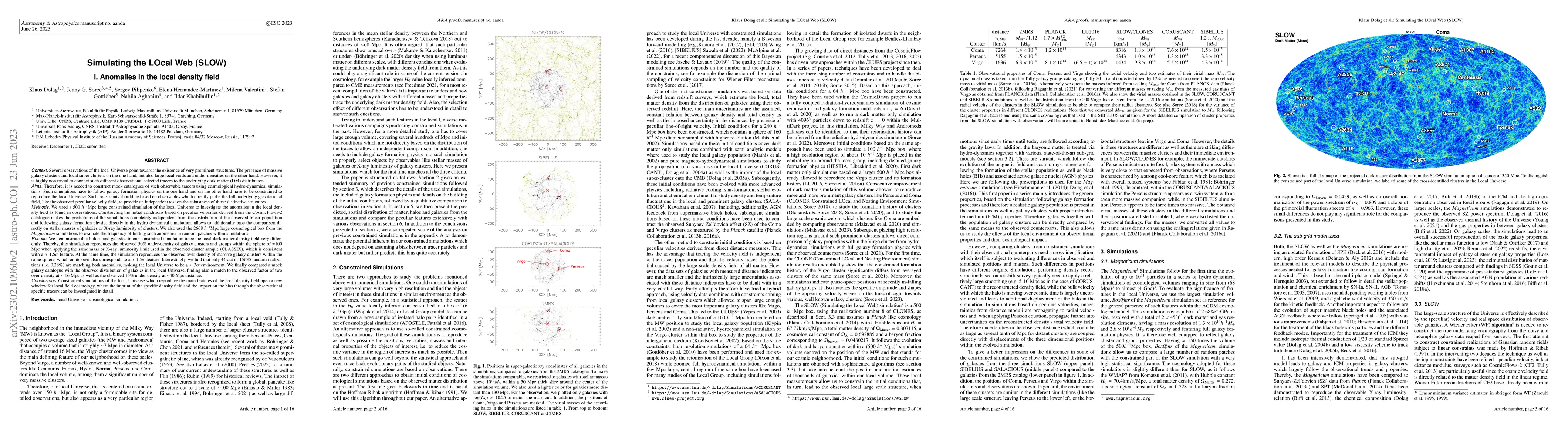 Thumbnail for Simulating the LOcal Web (SLOW): I. Anomalies in the local density field