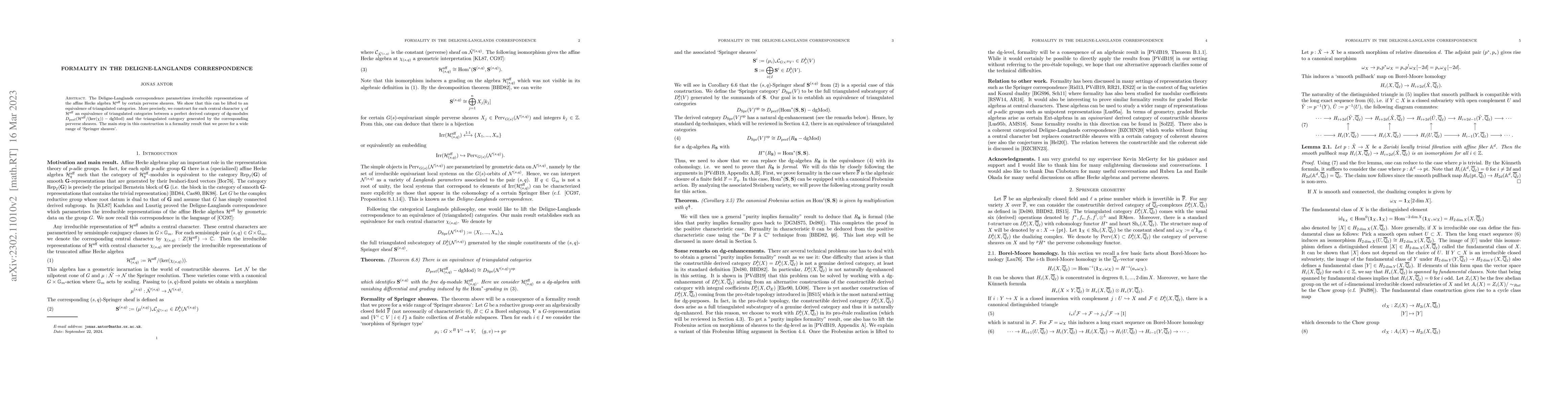 Thumbnail for Formality in the Deligne-Langlands correspondence