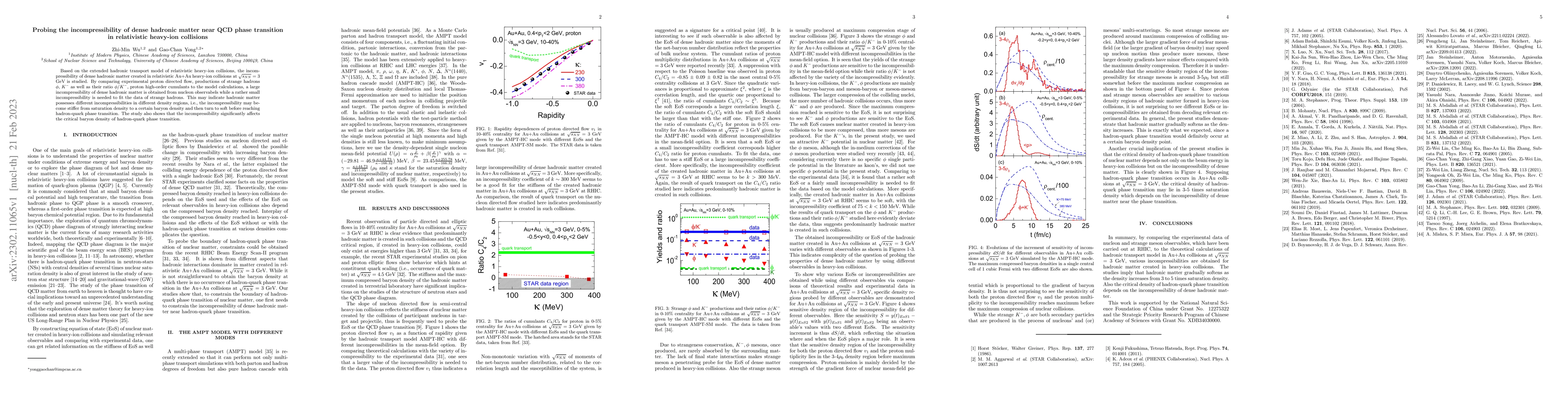 Thumbnail for Probing the incompressibility of dense hadronic matter near QCD phase
  transition in relativistic heavy-ion collisions