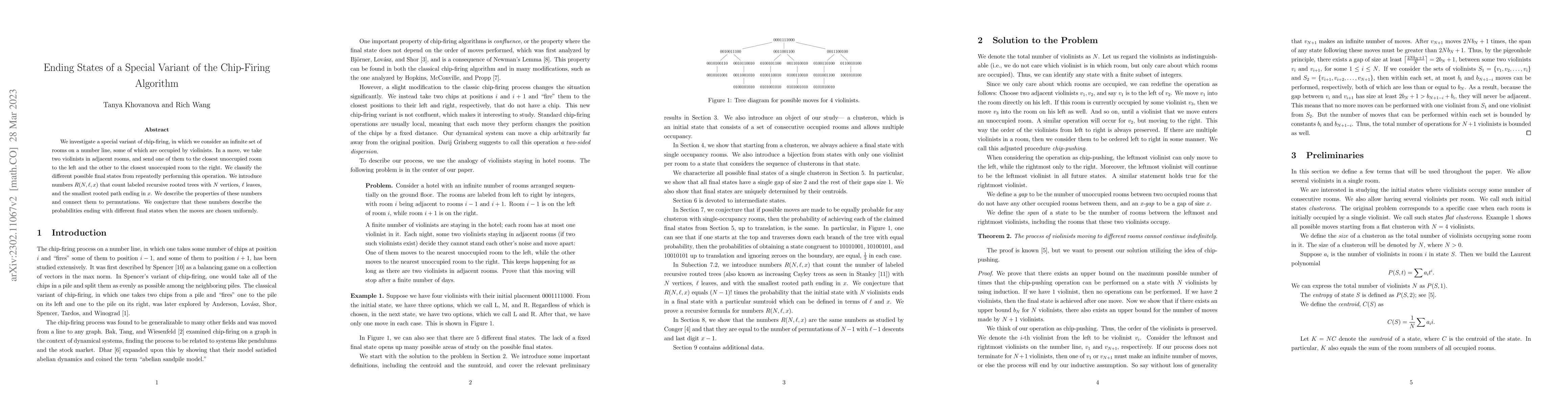 Thumbnail for Ending States of a Special Variant of the Chip-Firing Algorithm