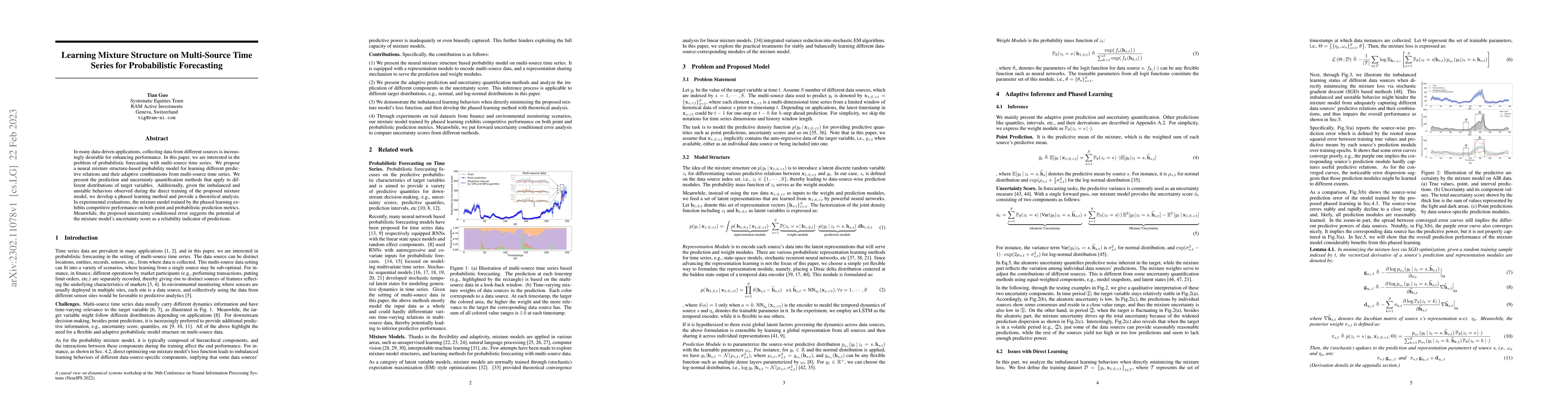 Thumbnail for Learning Mixture Structure on Multi-Source Time Series for Probabilistic
  Forecasting