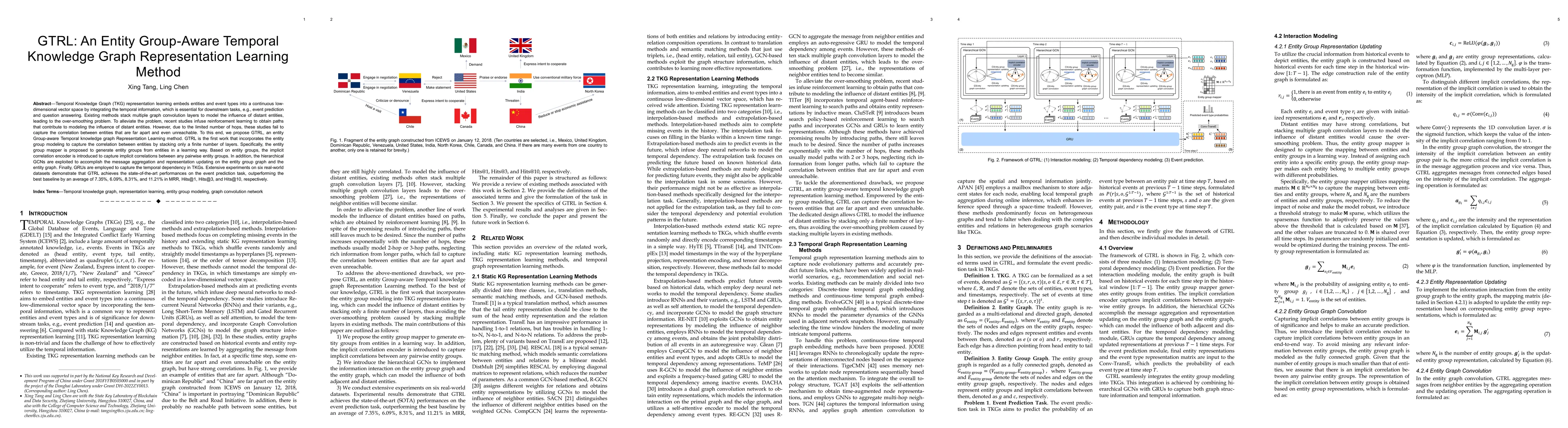 Thumbnail for GTRL: An Entity Group-Aware Temporal Knowledge Graph Representation
  Learning Method
