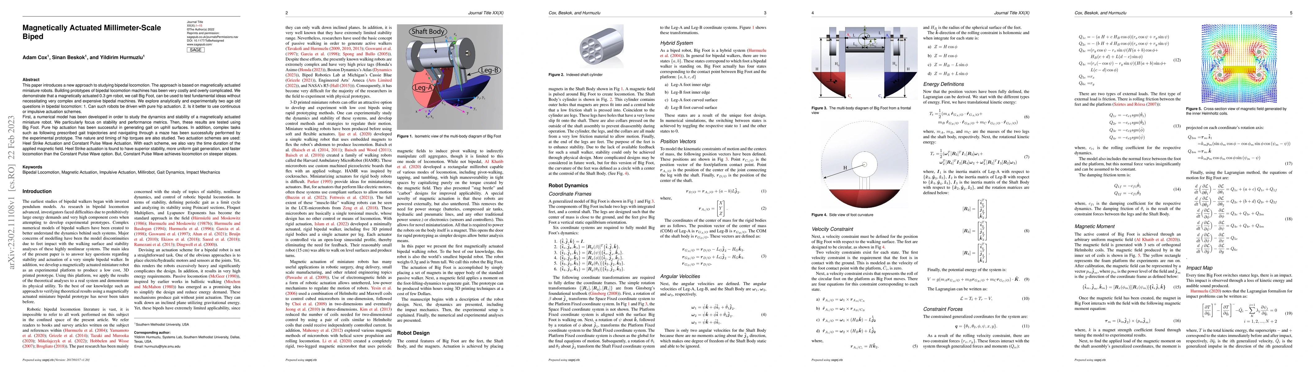 Thumbnail for Magnetically Actuated Millimeter-Scale Biped