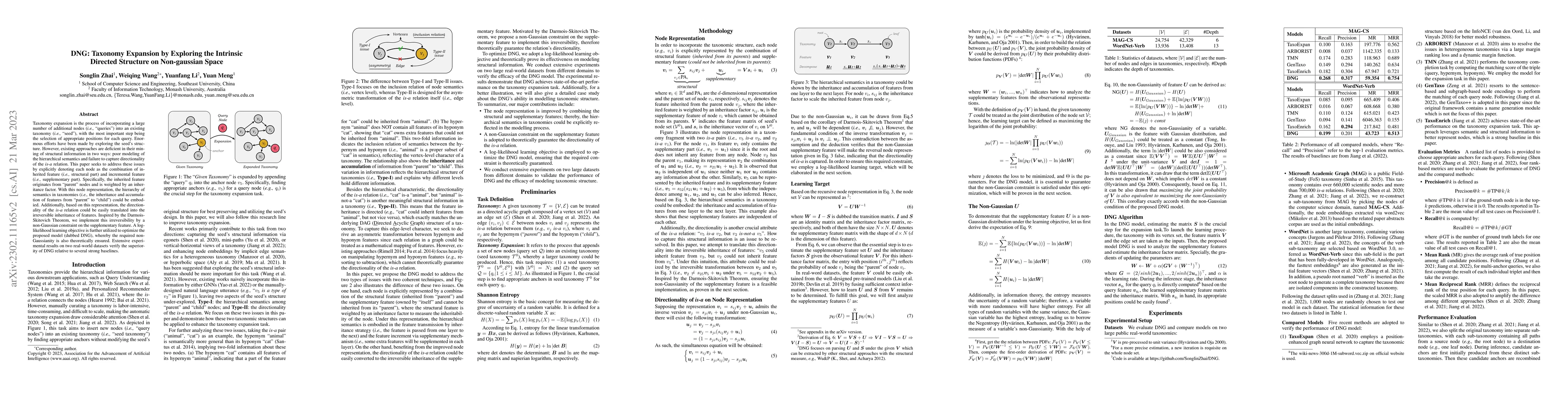 Thumbnail for DNG: Taxonomy Expansion by Exploring the Intrinsic Directed Structure on
  Non-gaussian Space