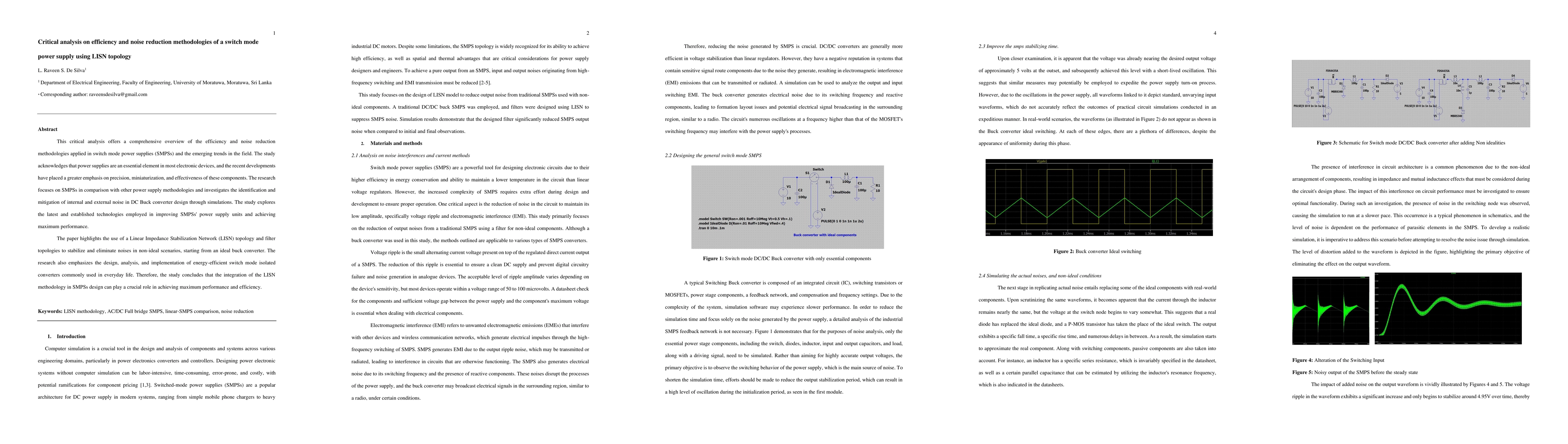 Thumbnail for Critical analysis on efficiency and noise reduction methodologies of a
  switch mode power supply using LISN topology