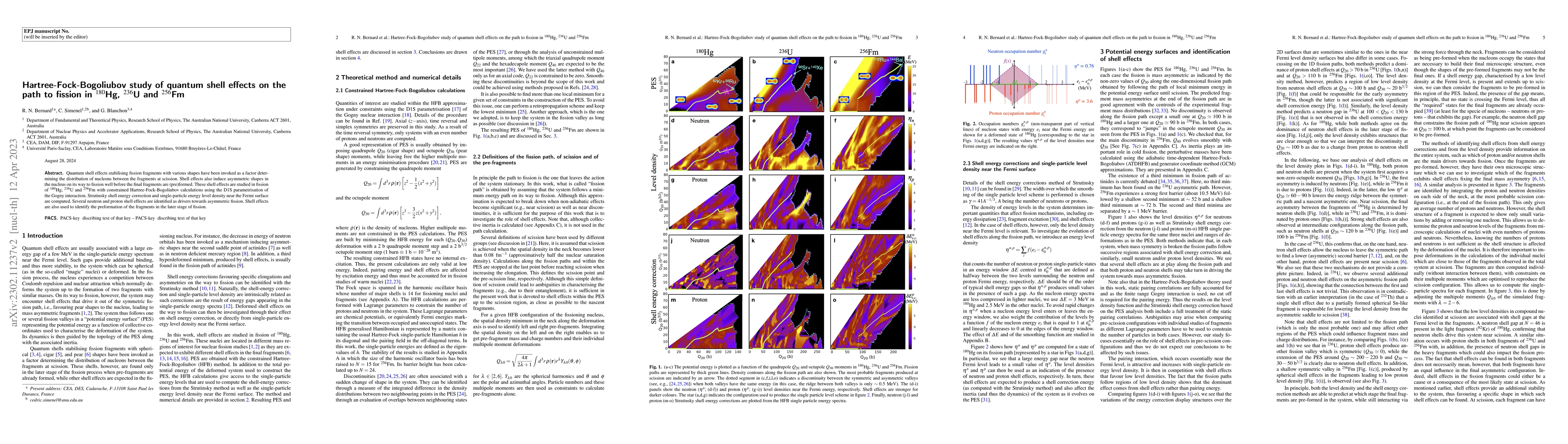 Thumbnail for Hartree-Fock-Bogoliubov study of quantum shell effects on the path to
  fission in $^{180}$Hg, $^{236}$U and $^{256}$Fm