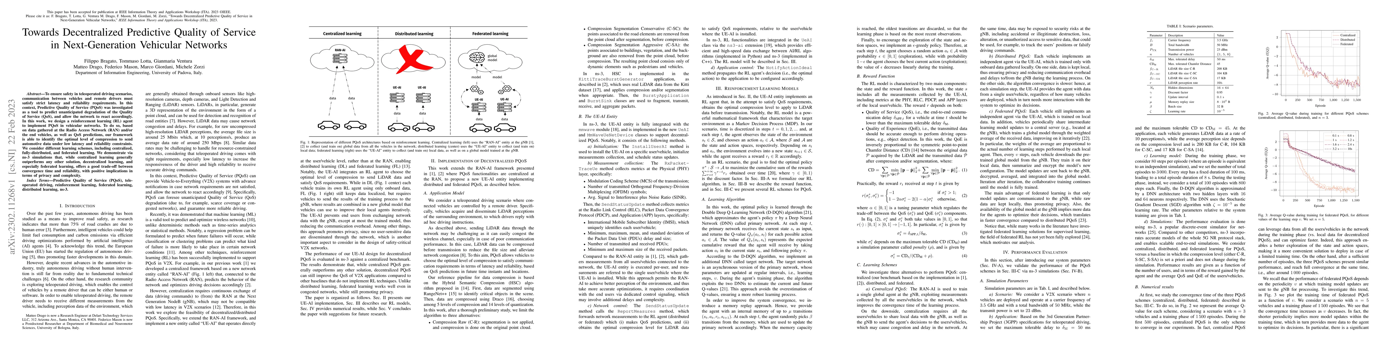 Thumbnail for Towards Decentralized Predictive Quality of Service in Next-Generation
  Vehicular Networks