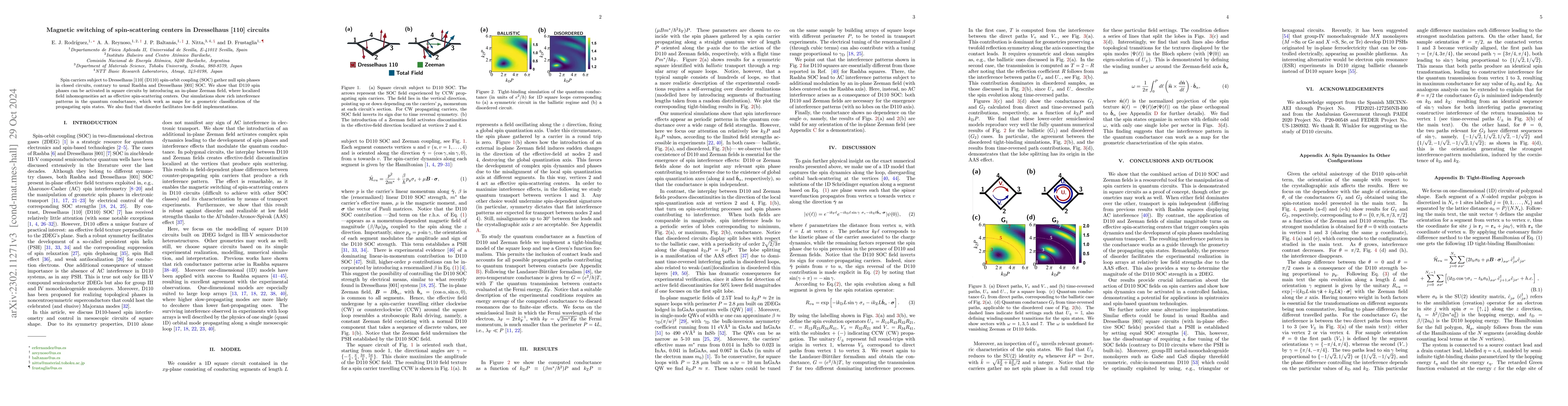 Thumbnail for Magnetic switching of spin-scattering centers in Dresselhaus [110]
  circuits