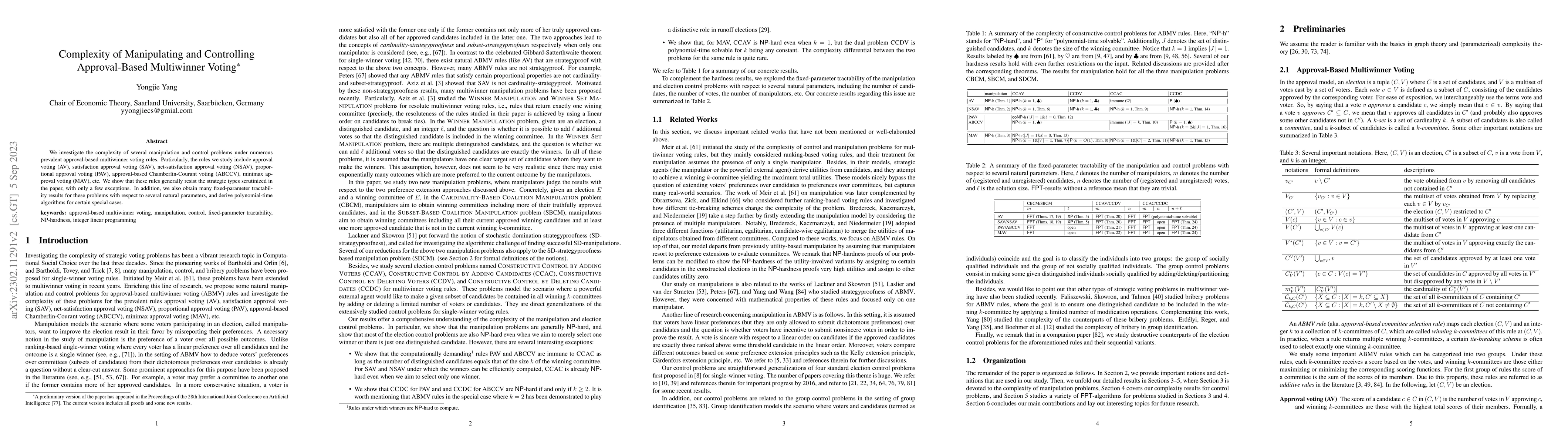 Thumbnail for Complexity of Manipulating and Controlling Approval-Based Multiwinner
  Voting