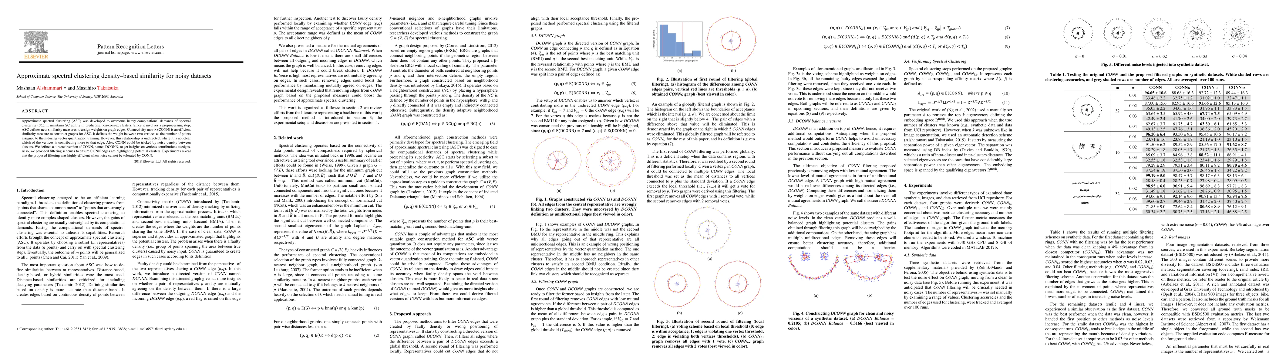 Thumbnail for Approximate spectral clustering density-based similarity for noisy
  datasets
