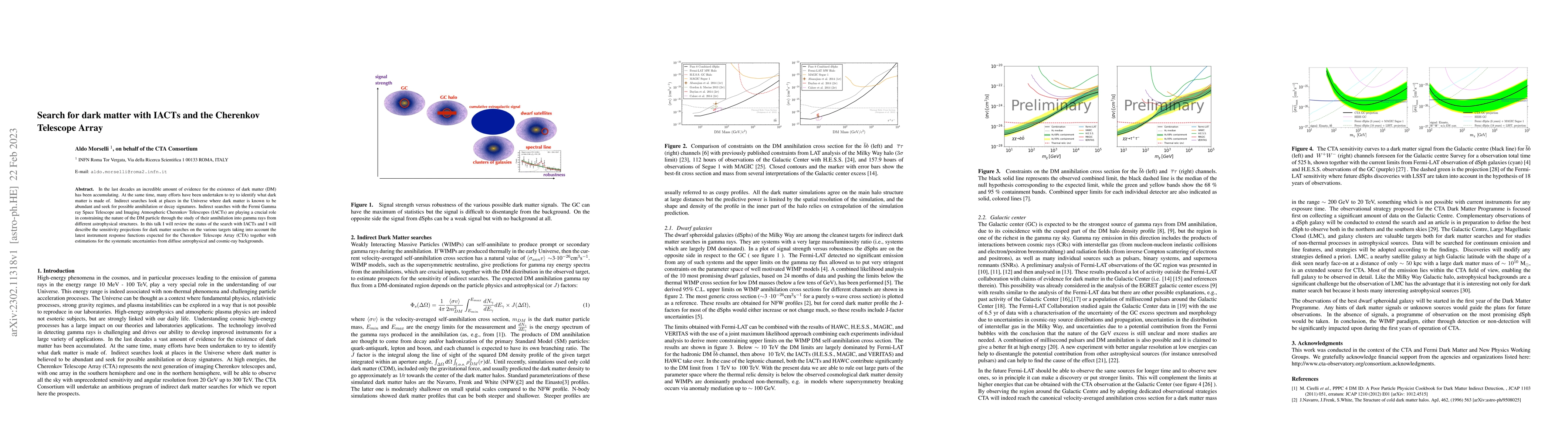Thumbnail for Search for dark matter with IACTs and the Cherenkov Telescope Array