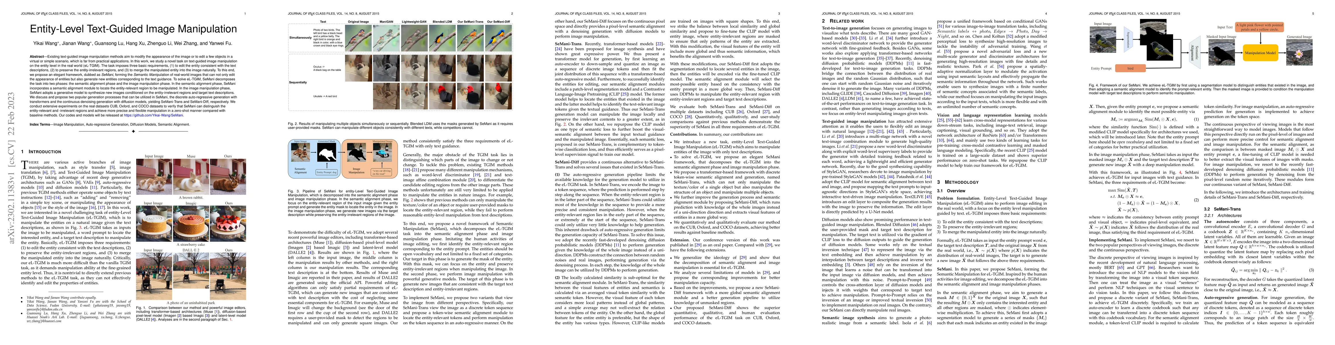 Thumbnail for Entity-Level Text-Guided Image Manipulation