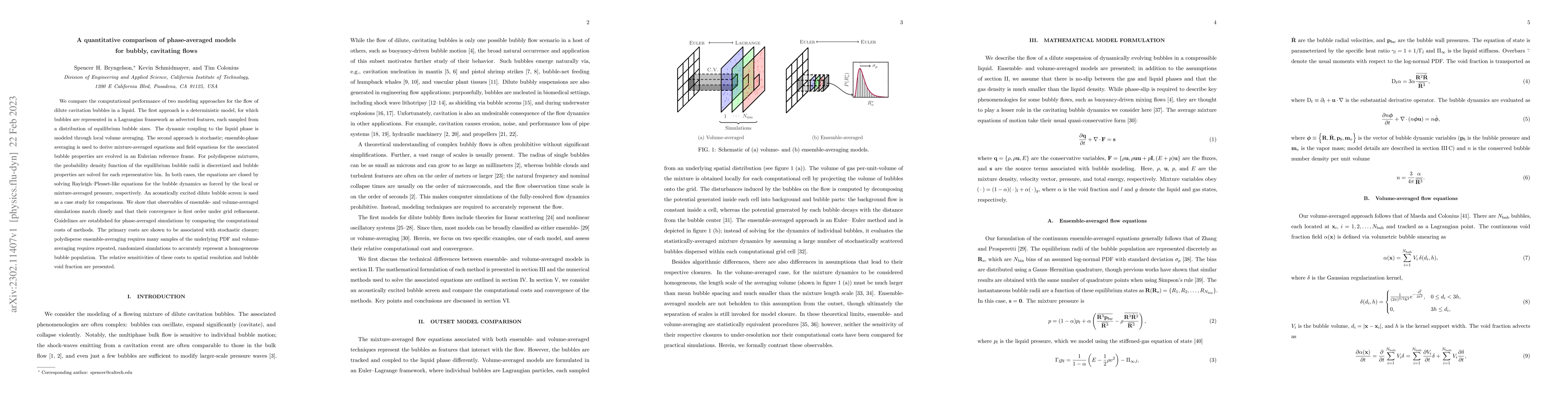 Thumbnail for A quantitative comparison of phase-averaged models for bubbly,
  cavitating flows