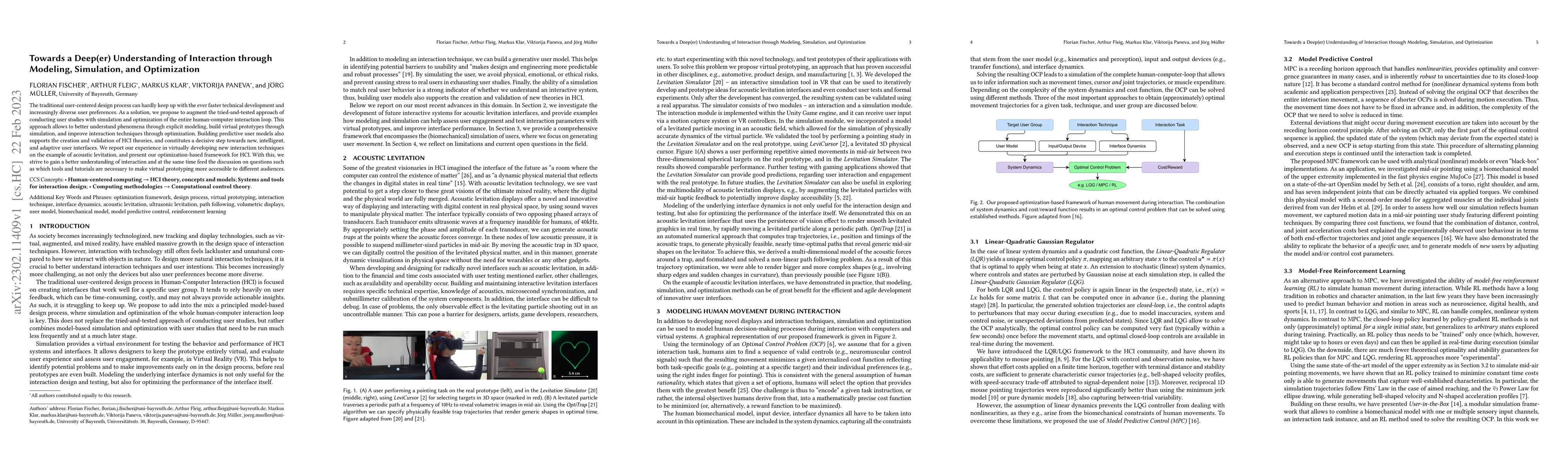 Thumbnail for Towards a Deep(er) Understanding of Interaction through Modeling,
  Simulation, and Optimization
