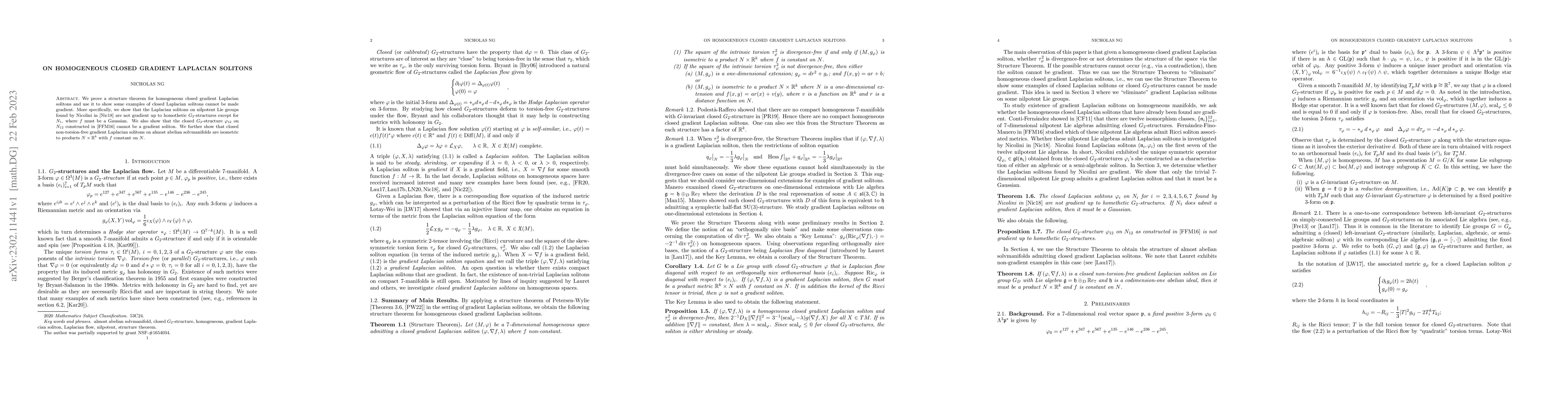 Thumbnail for On homogeneous closed gradient Laplacian solitons