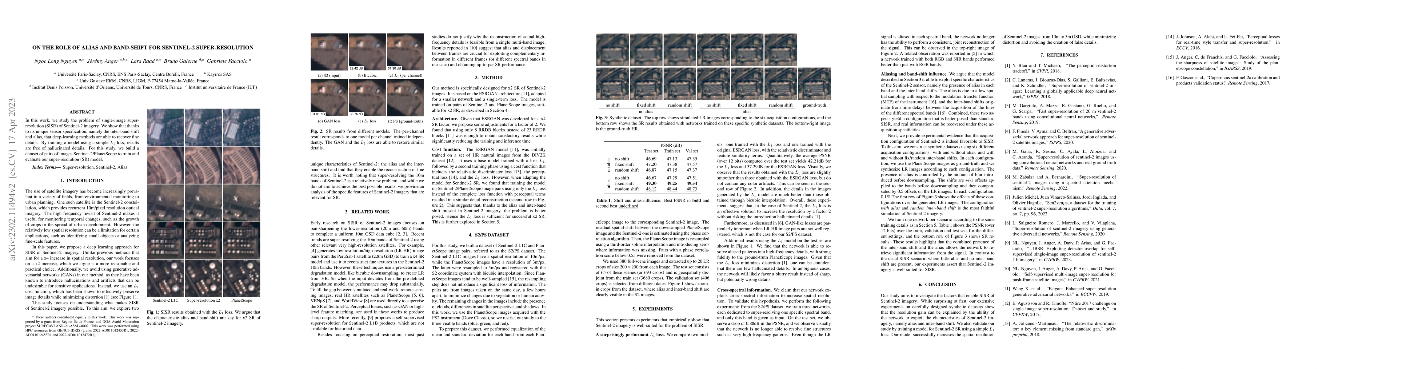 Thumbnail for On The Role of Alias and Band-Shift for Sentinel-2 Super-Resolution