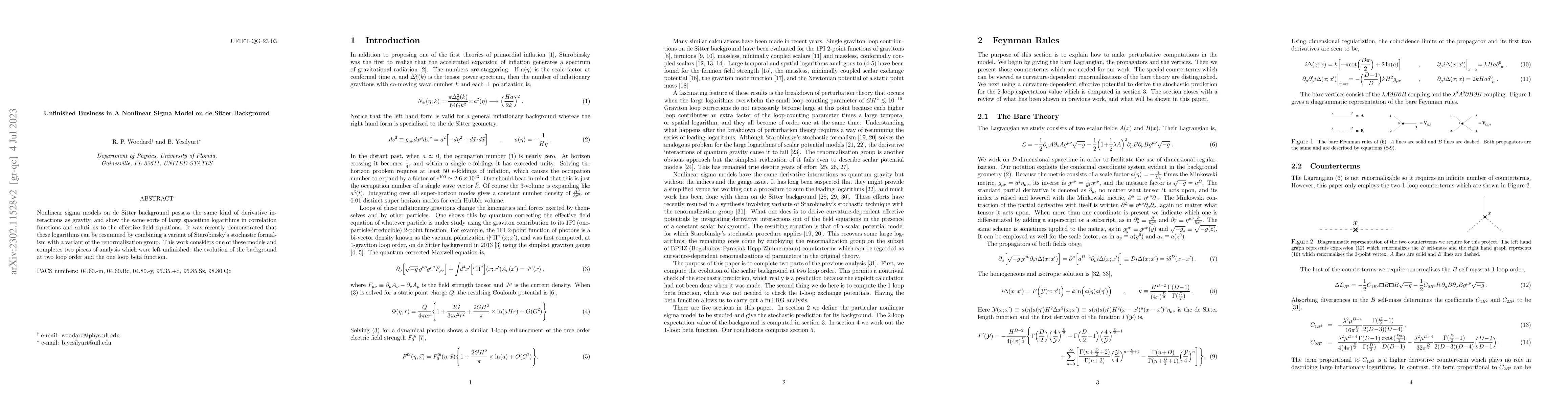Thumbnail for Unfinished Business in A Nonlinear Sigma Model on de Sitter Background
