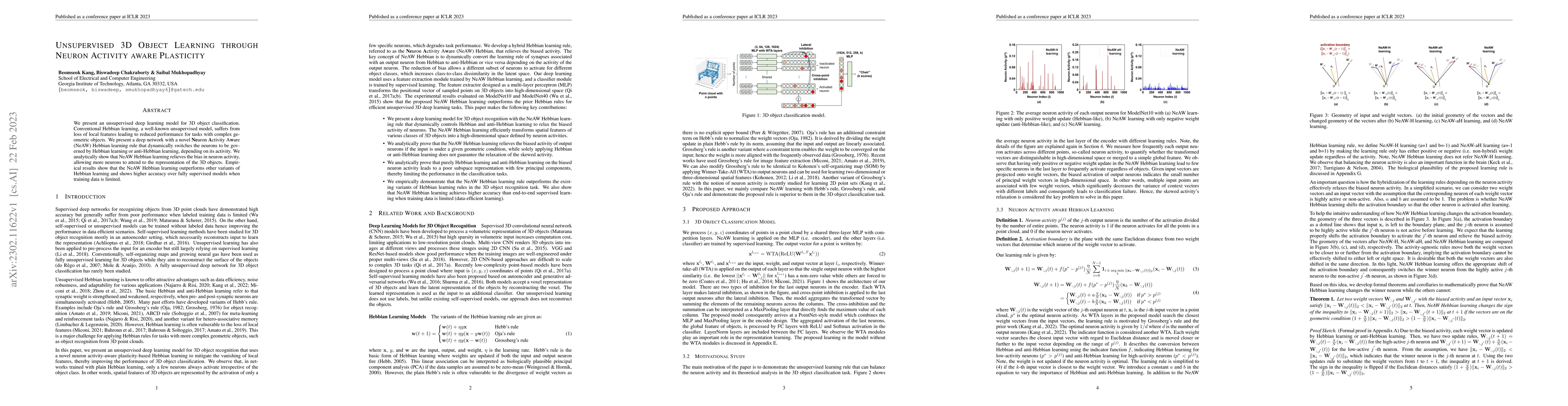 Thumbnail for Unsupervised 3D Object Learning through Neuron Activity aware Plasticity