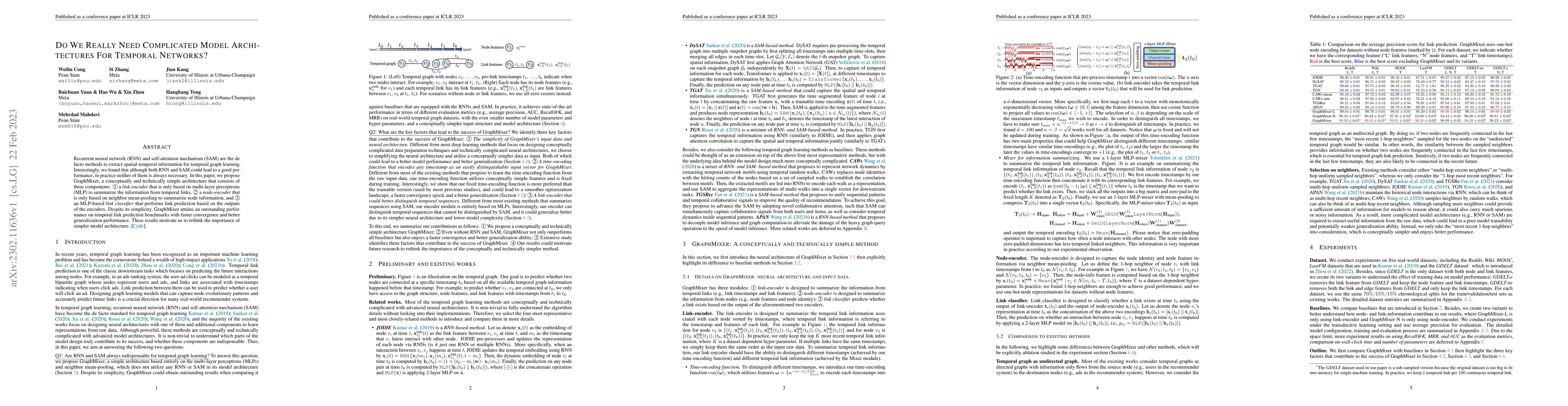 Thumbnail for Do We Really Need Complicated Model Architectures For Temporal Networks?